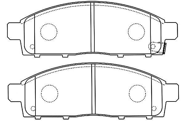 KAVO PARTS Комплект тормозных колодок, дисковый тормоз BP-5552